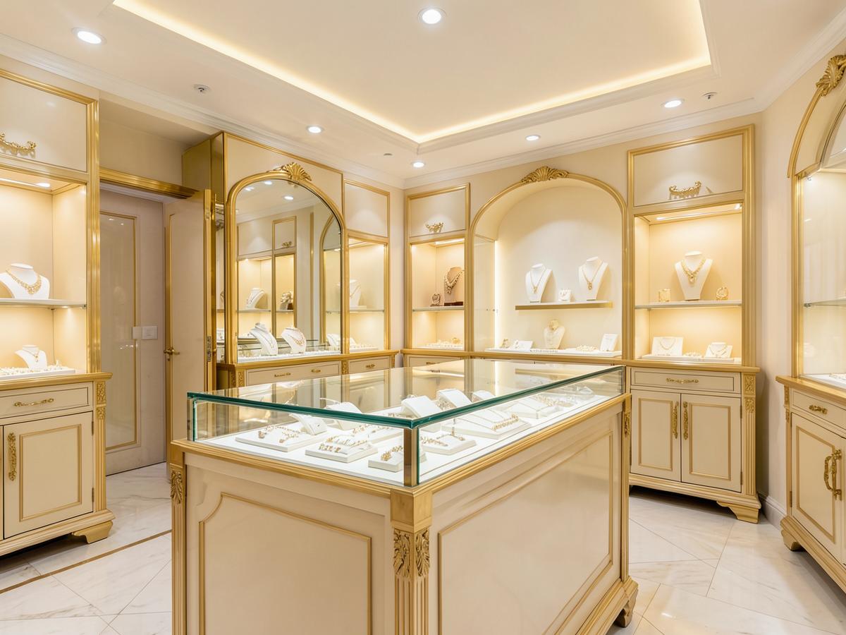 Inside the Shri Riddhi Siddhi Jewellers showroom